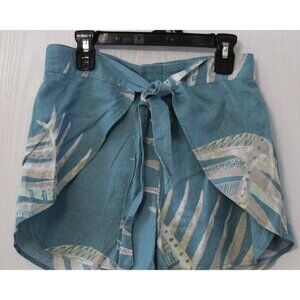 Patagonia Garden Island Belted Shorts Casual Women's size Small Hemp Blend